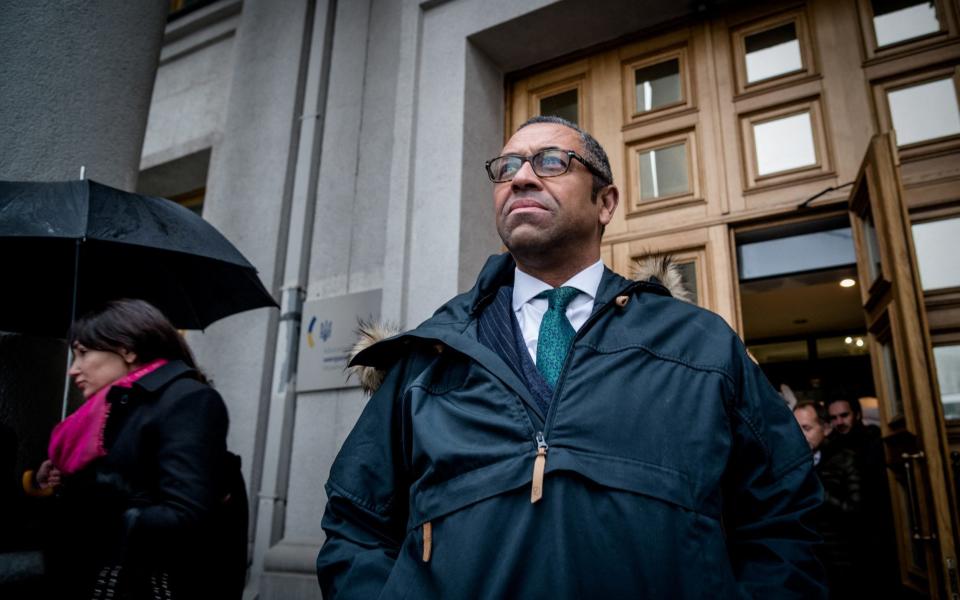 James Cleverly visits Kyiv, as Russia's attack on Ukraine continues - UKRAINIAN FOREIGN MINISTRY PRESS SERVICE/REUTERS