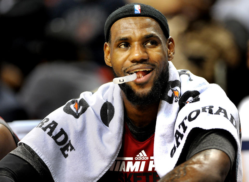 LeBron James in 2011 with the Miami Heat. (Robert Duyos/Sun Sentinel/Tribune News Service via Getty Images)