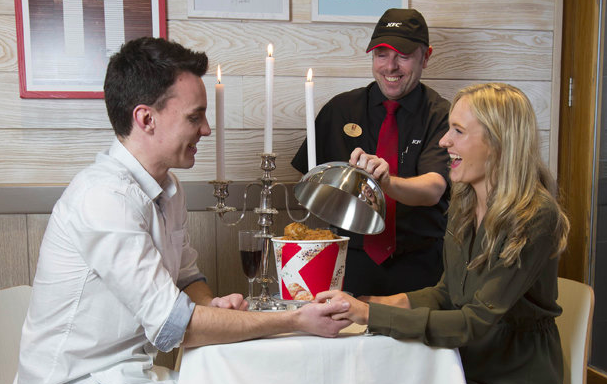 Extra Saucy Kfc Have Set Up A Date Night Table For Valentine S Day