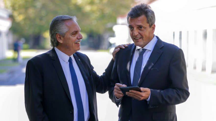 Alberto Fernández y Sergio Massa, en la foto que intentó enviar una señal de calma al mercado: el Presidente ya había decidido su 