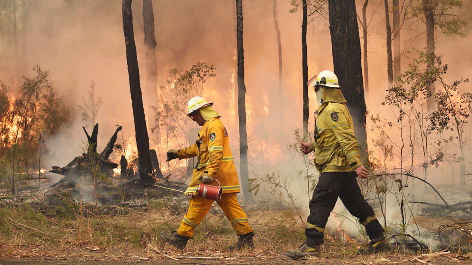 Firefighters have been praised as the ultimate heroes in the bushfire crisis.