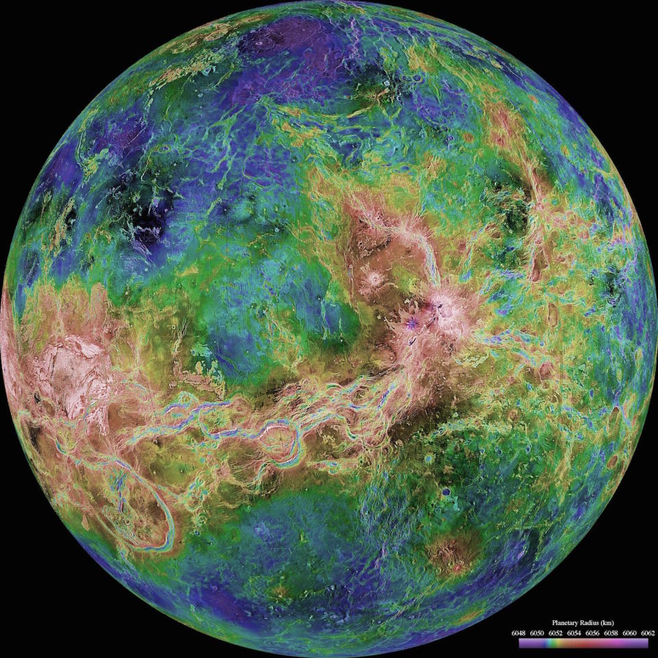 venus hemisphere nasa map