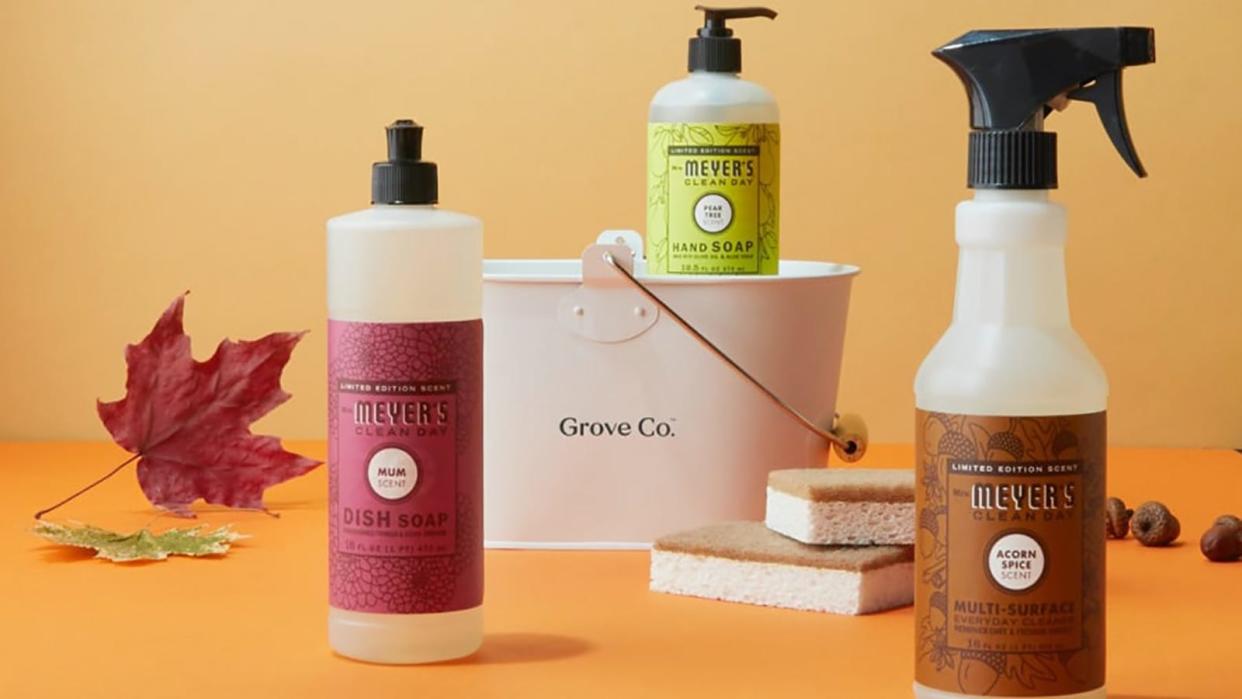 Choose a Mrs. Meyer's gift set for free with your $20 purchase at Grove Collaborative.