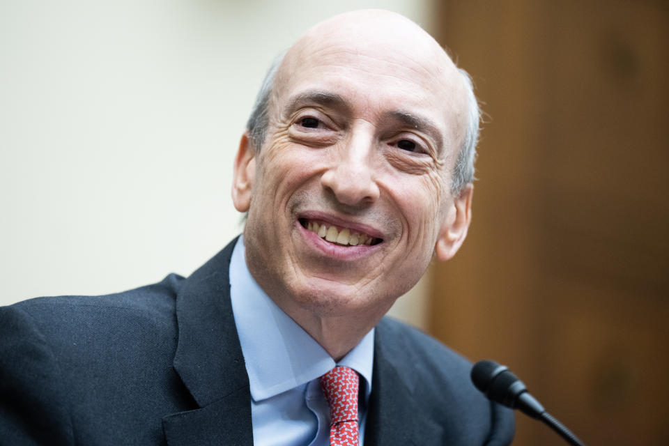 UNITED STATES - SEPTEMBER 27: SEC Chair Gary Gensler testifies during the House Financial Services Committee hearing titled 