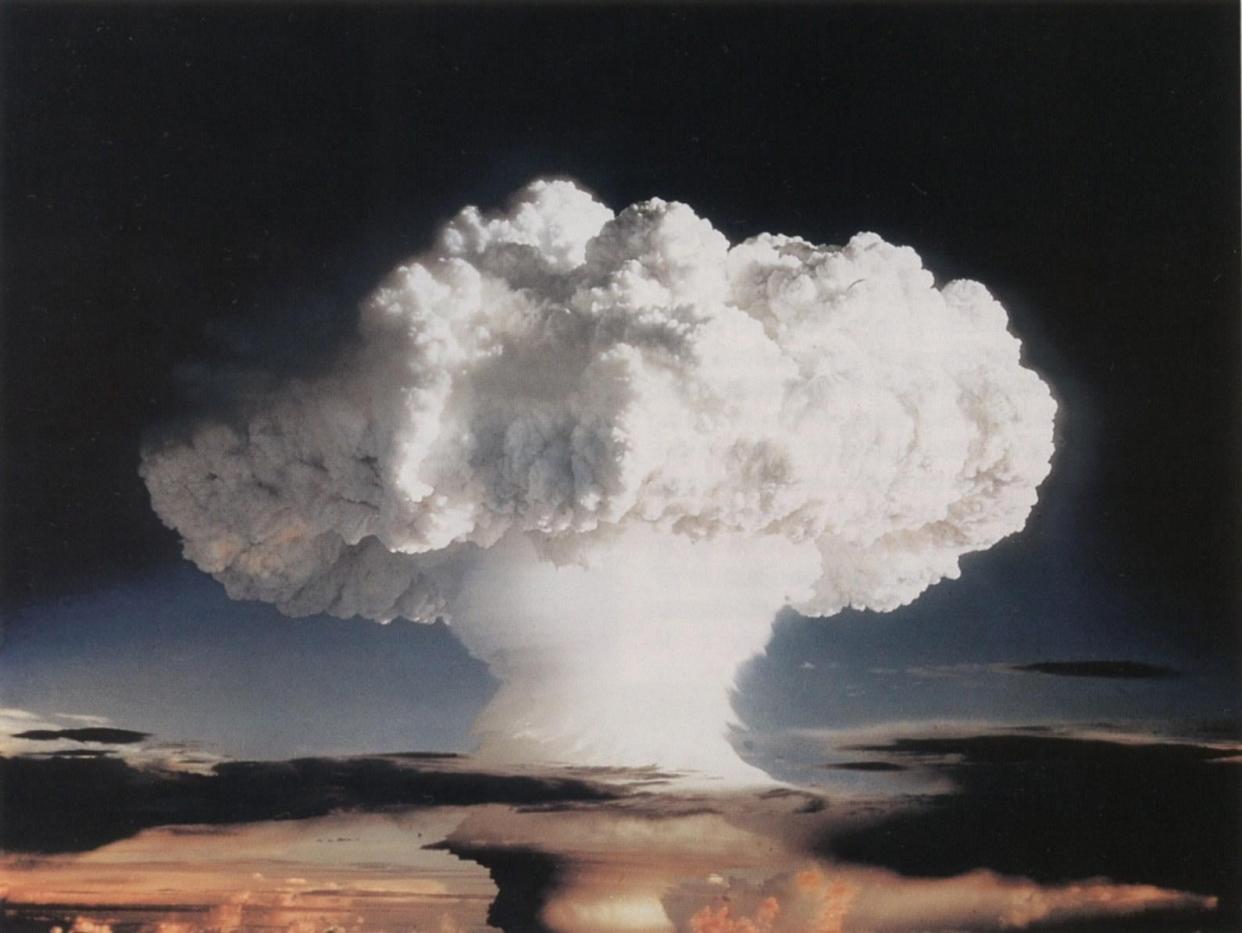 1952: 'Ivy Mike' was the first full-scale test of a thermonuclear device in which part of the explosive yield comes from nuclear fusion: CTBTO/CC BY 2.0