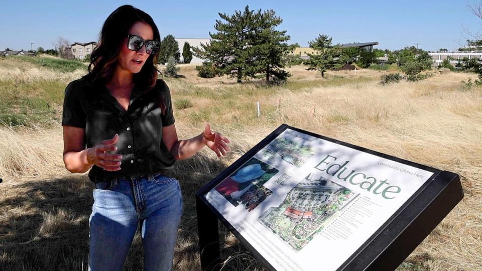 Idaho Botanical Garden Executive Director Erin Anderson describes the long-term plan to expand on the land south with new features for the public, including a visitor center.