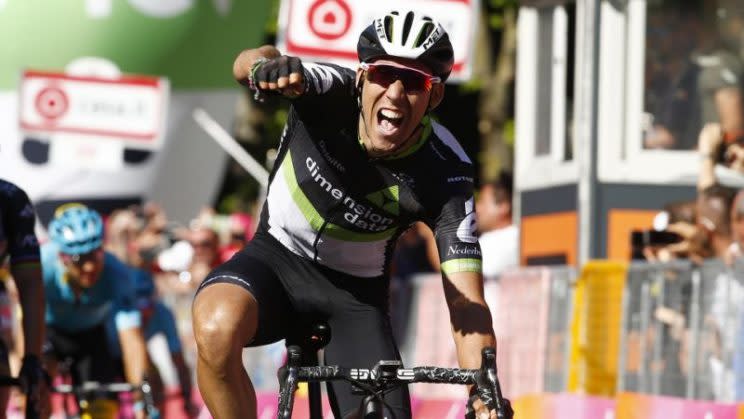 Spaniard Omar Fraile won the 11th stage of the Giro d'Italia, a hilly 161-km trek from Florence to Bagno Di Romagna, though Dutchman Tom Dumoulin clung to his overall lead despite several attacks from his rivals on Wednesday.