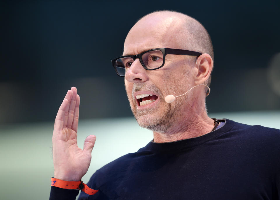 Scott Galloway, lecturer in Marketing at New York University, speaking at the DLD (Digital-Life-Design) conference in Munich, Germany, 18 January 2016. For three days, guest speakers discuss trends and developments in digitalisation at the innovation conference. PHOTO: TOBIAS HASE/dpa | usage worldwide   (Photo by Tobias Hase/picture alliance via Getty Images)