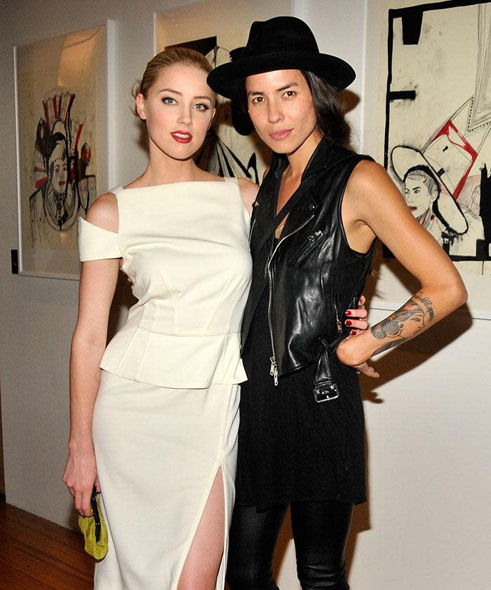 Amber with her ex-girlfriend Tasya van Ree. Photo: Getty Images.