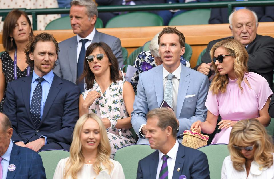 with Sophie Hunter and Katherine Jenkins at the Men's Singles Final.
