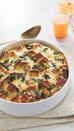 <p>You can prep this tasty bread pudding the night before, then just pop it in the oven the next morning. (It's also just as tasty at room temperature, if you want to make it in full the night before.) <a href="https://www.realsimple.com/food-recipes/browse-all-recipes/egg-sausage-kale-strata" rel="nofollow noopener" target="_blank" data-ylk="slk:get the recipe;elm:context_link;itc:0;sec:content-canvas" class="link ">get the recipe</a></p>