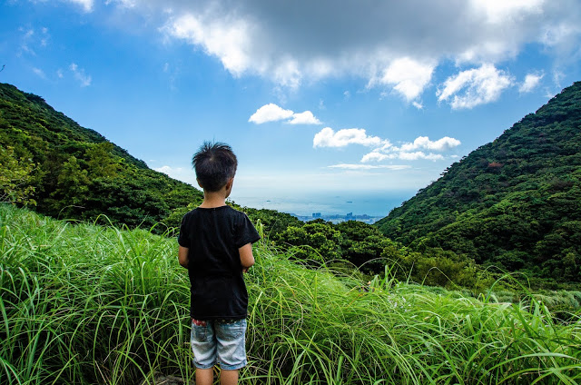 二子坪附近，巴拉卡公路上陽明山，是在大屯山附近