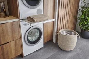 Bosch is proud to manufacture ENERGY STAR-certified appliances such as a complete line up of dishwashers, refrigerators, and laundry units, including the 500 Series compact laundry pair with heat pump drying technology that was recently awarded as the Most Efficient of ENERGY STAR in 2021.