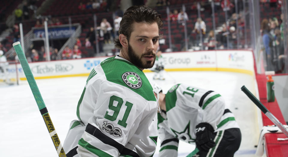 Tyler Seguin is a beer-spilling menace. (Getty)