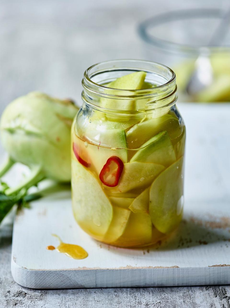 Kohlrabi pairs well with Japanese rice vinegar and chilli (I Love Fruit and Veg from Europe)