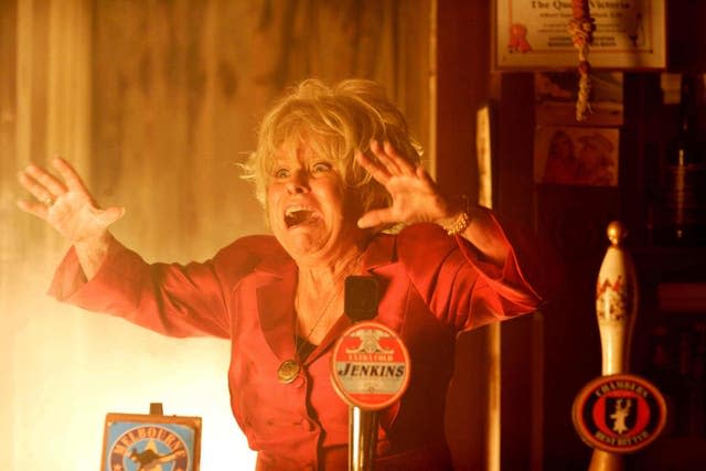 Peggy Mitchell during the Queen Vic fire 