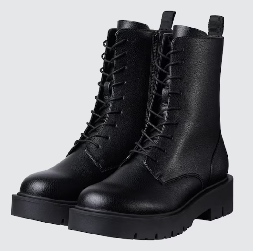 A photo of Comfeel Touch Lace Up Short Boots. (PHOTO: Uniqlo)
