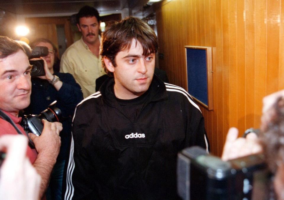 O’Sullivan arriving at a disciplinary inquiry after an altercation with press officer Mike Ganley in 1996 (Phil Callaghan/PA) (PA Archive)