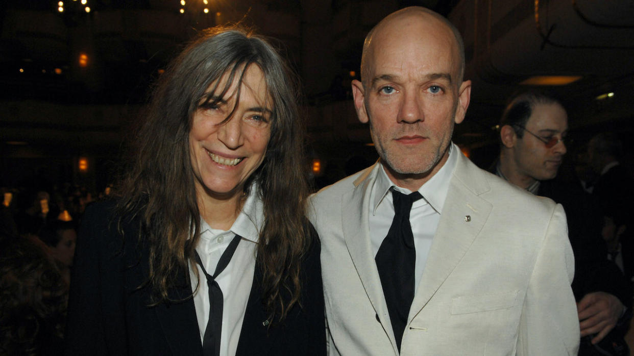  Michael Stipe and Patti Smith. 