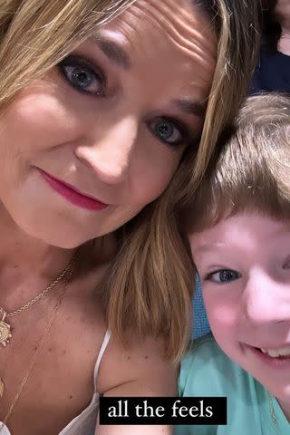 <p>Savannah Guthrie/Instagram</p> Savannah Guthrie and son Charley