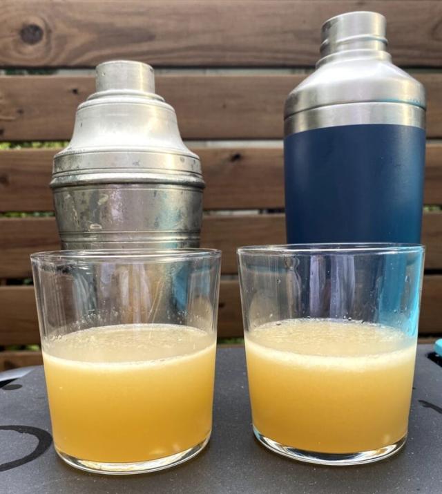 YETI tumbler makes a perfect cocktail shaker. Just mix the ingredients and  ice in a glass, cover with YETI cup, shake, …