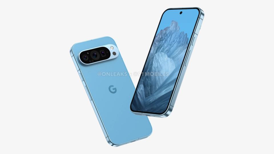 An alternate look at the leaked renders for the Pixel 9.