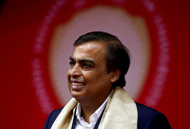 FILE PHOTO: Mukesh Ambani, Chairman and Managing Director of Reliance Industries, attends a convocation