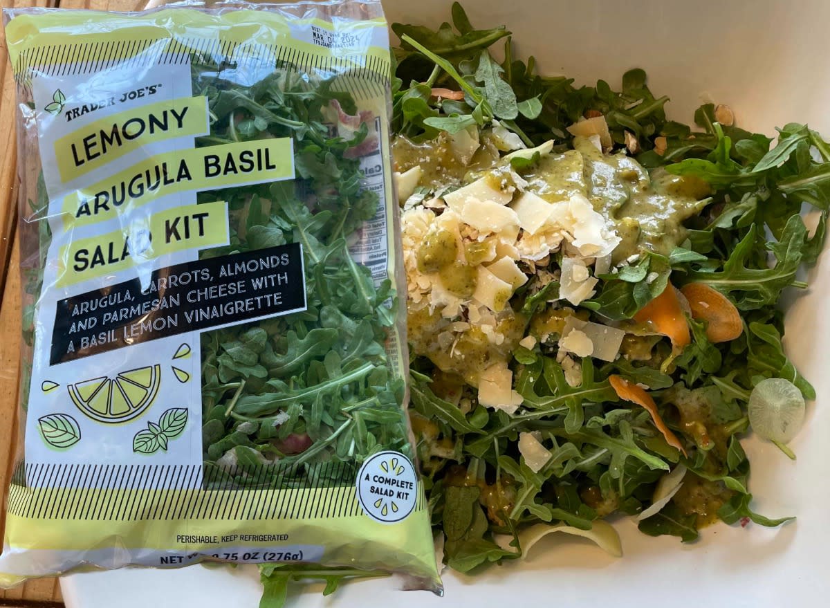 trader joe's lemony arugula