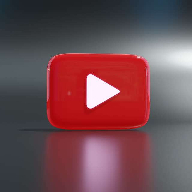 Youtube logo 3d