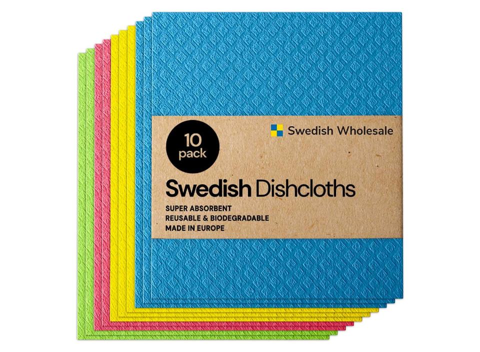 These dishcloths are a great alternative to plastic sponges with their absorbent and tough cleaning capabilities. (Source: Amazon)
