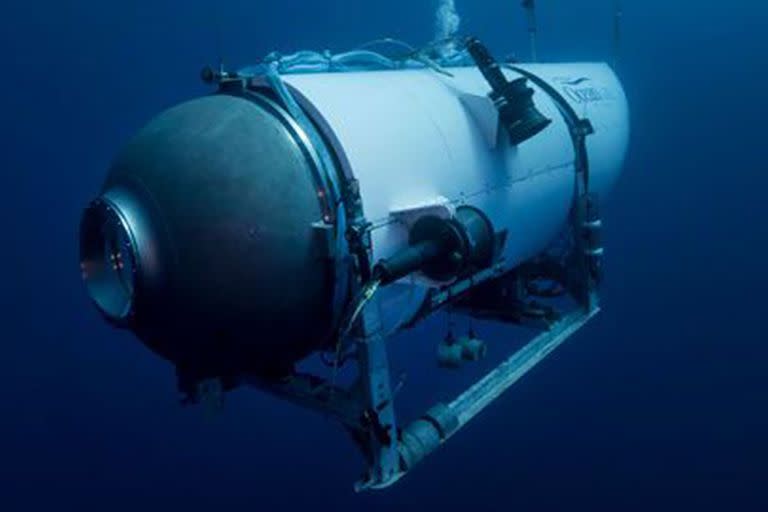 Esta foto sin fechar suministrada por OceanGate Expeditions en junio de 2021 muestra al sumergible Titán de la compañía.