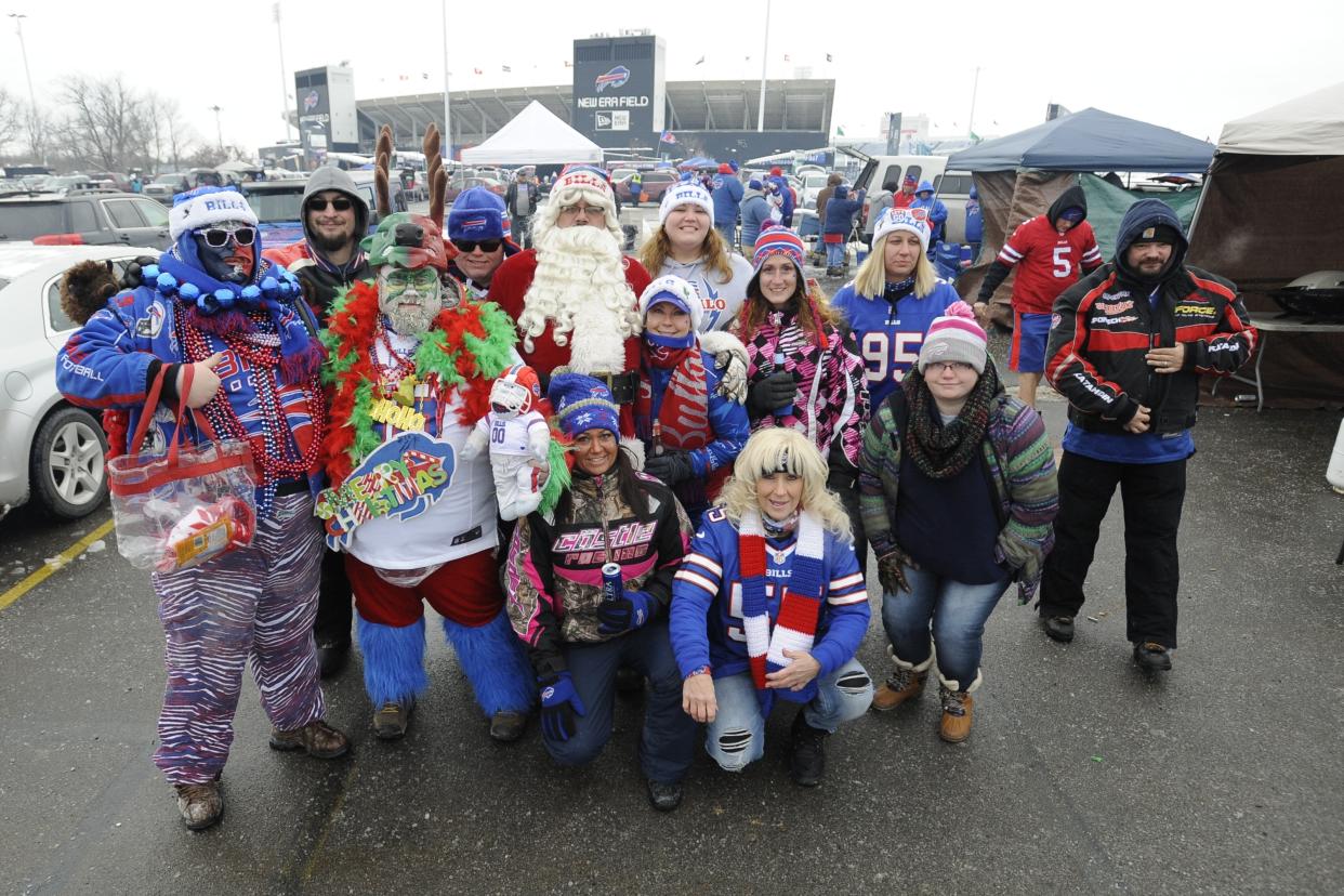 Buffalo Bills fans won't be able to slam each other through tables anymore. (AP)