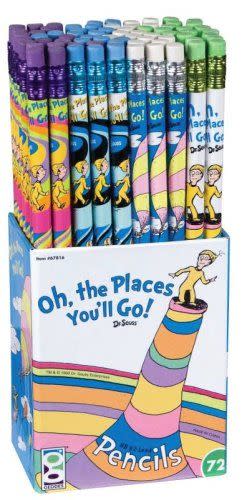 16) Dr. Seuss Oh the Places You'll Go Pencil Set