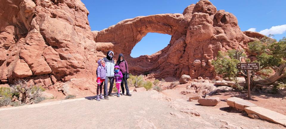 The author and her family went to Arches National Park in 2022.