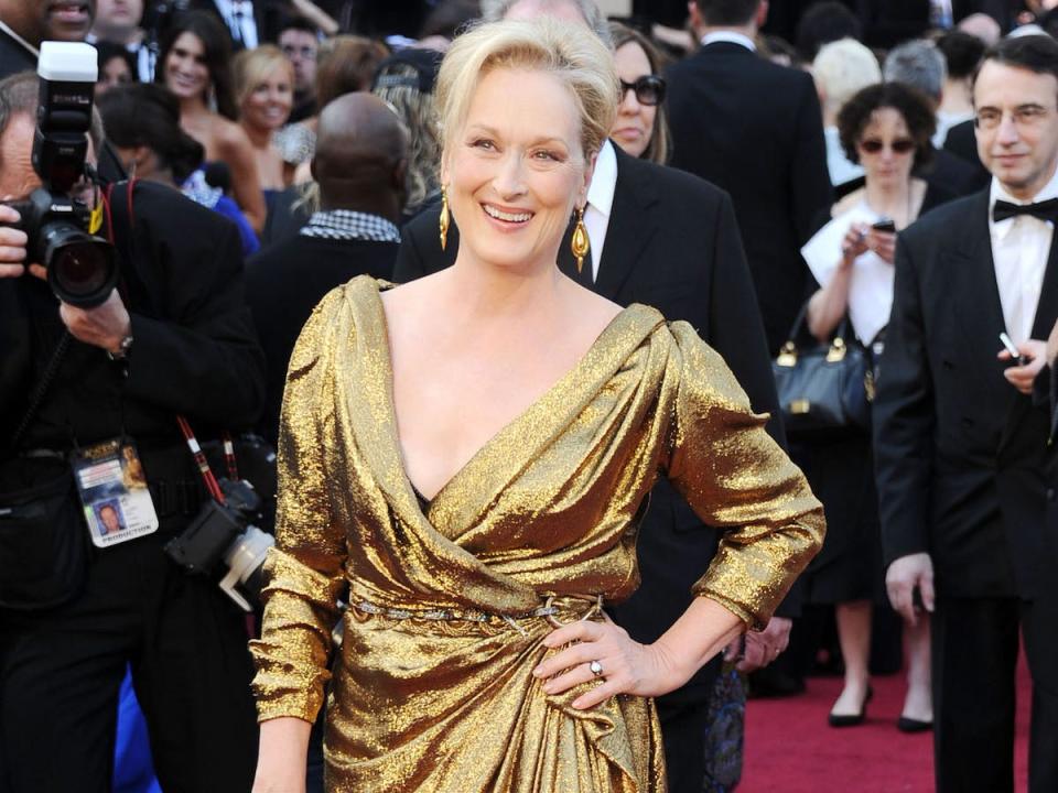 meryl streep oscars 2012