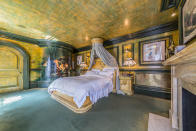 <p>The fairytale master bedroom has a mural which recreates John William Waterhouse’s depiction of the Greek myth of Hylas and the Nymphs. </p>