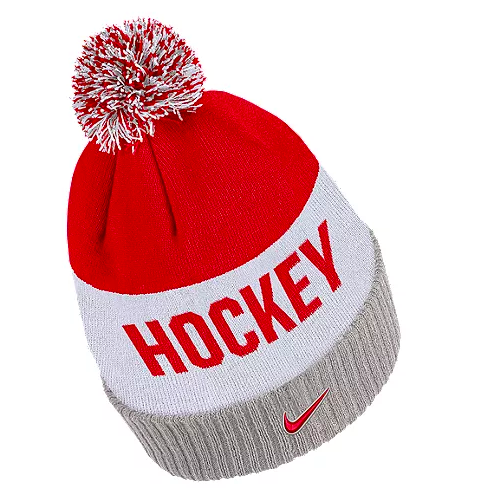 Nike Men's Classic Stripe Pom Pom Beanie. Image via Sport Chek.