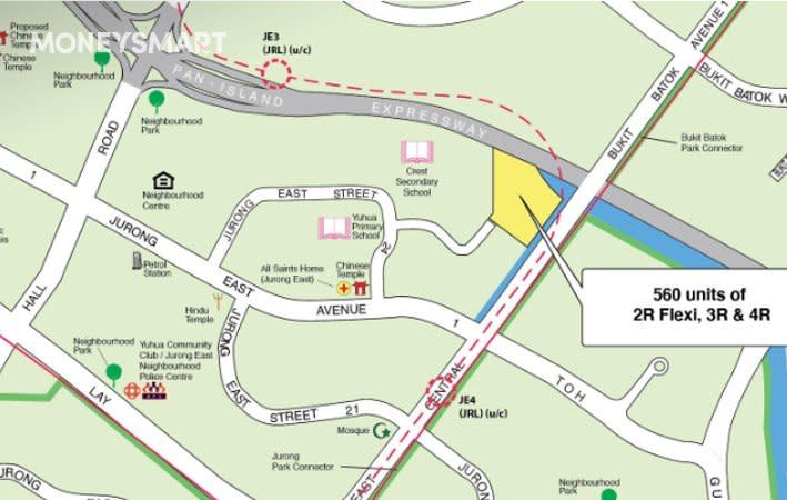 560 August BTO units will be launched in Jurong East Street 24.