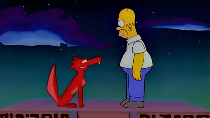 Homer and his spirit coyote.