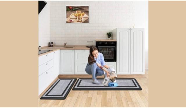 Pauwer Anti Fatigue Kitchen Rug Sets 2 Piece Kitchen Floor Mats Standing  Mats