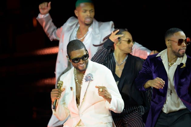 Usher performs at La Seine Musicale on Sept. 25, 2023 in Boulogne-Billancourt, France.  - Credit: Kristy Sparow/Getty Images