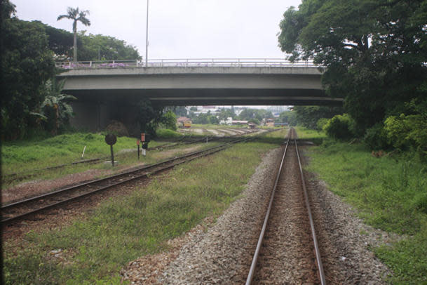 The train stations may have closed, but their tracks remain fully open till 17 July. (Yahoo! photo/Marianne Tan)