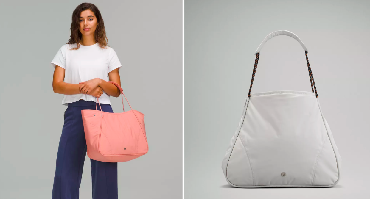 Shoppers are loving Lululemon's Snap Large Tote Bag for travel.