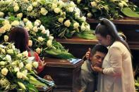 Thousands of mourners packed into a makeshift chapel in Genoa on Saturday to farewell the victims of the bridge disaster