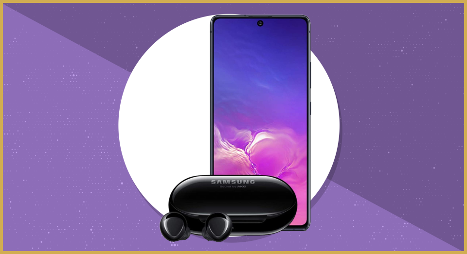 This Samsung Galaxy S10 Lite and Samsung Galaxy Buds+ bundle is on sale for $600, or $200 off, today only. (Photo: Samsung)