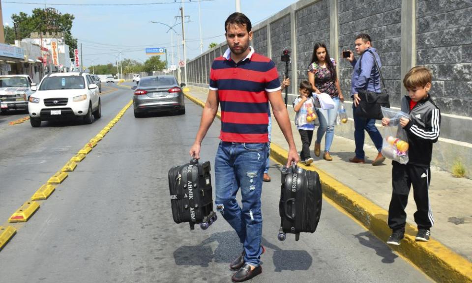 The Ascencio family, from Venezuela, were returned by US authorities to Nuevo Laredo, Mexico last week.