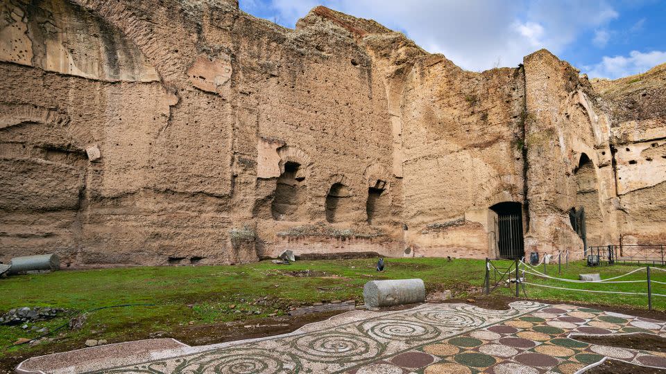 The Baths of Caracalla were built from an estimated 5,000,000 tons of stone. - leventina/iStockphoto/Getty Images