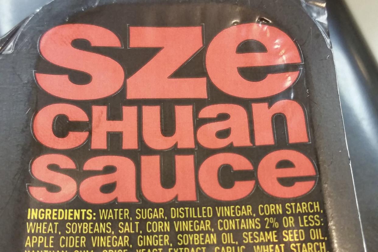 One packet of Szechuan Sauce produced for McDonalds in 2018. Picture taken at the Paradise Valley, San Diego location.