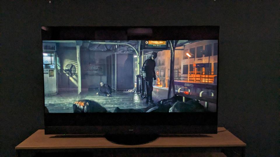 Panasonic MZ1500 with The Batman on screen