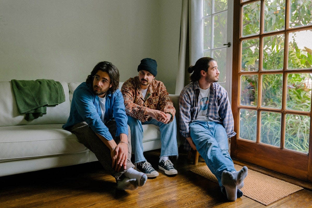 From left, Pataskala natives Ari Blumer, Max Reichert and Zak Blumer have played music together for years. Their band, Clubhouse, recently released "Ohio," a song which details their feelings of being torn between pursuing their dreams in Los Angeles and home.